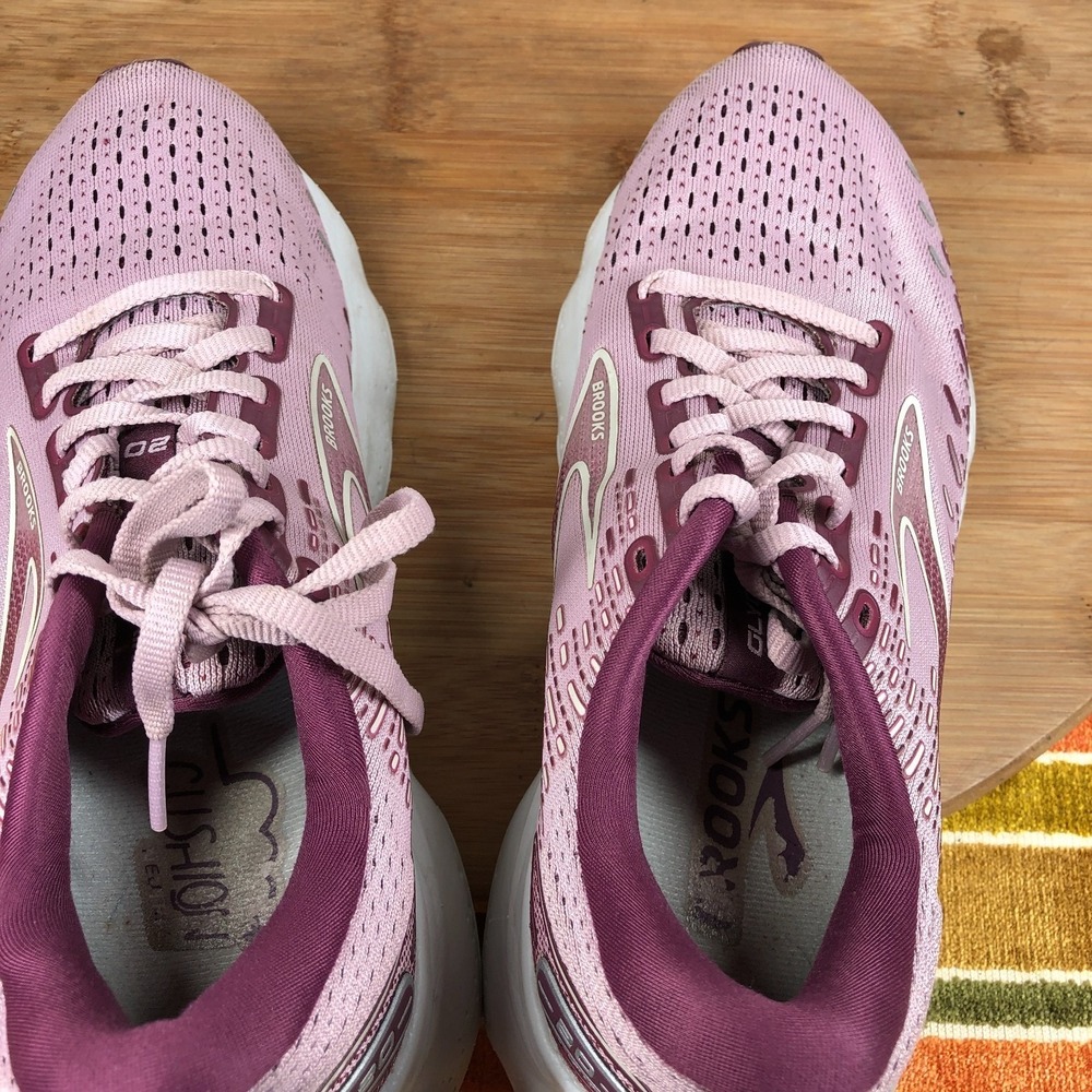 brooks glycerin 20 womens size 9 shoes purple athletic running sneakers - Picture 8 of 13